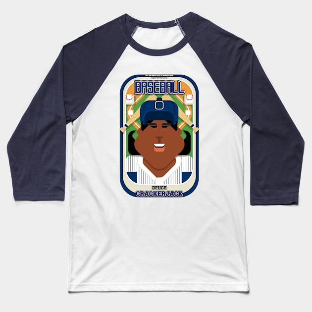 Baseball Blue Pinstripes - Deuce Crackerjack - Aretha version Baseball T-Shirt by Boxedspapercrafts